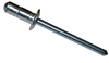 1/8X.187-.375 Low Profile Multi Grip Rivet Zinc-Bolt Demon