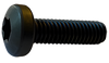 M5-0.8 x 25 ISO 7045 Metric Six Lobe Drive Pan Machine Screw Class 4.8 Full Thread Black ox-Bolt Demon