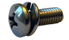 M2-0.4 x 5 ISO 7045 Phil Pan 304SS Split Washer Sems Machine Screw Full Thread A2 Stainless-Bolt Demon