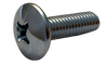 M3-0.5 x 4 JISB 1111 Class 4.8 Metric Phillips Truss Machine Screw Full Thread Zinc-Bolt Demon