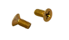 4-40 x 5/16 Phillips Flat 100º Machine Screw Fully Threaded Zinc Yellow-Bolt Demon