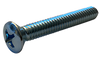 8-32 x 1 3/4 Phillips Oval Head Machine Screw Fully Threaded Zinc-Bolt Demon