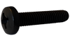 12-24 x 1 1/4 Phillips Pan Machine Screw Fully Threaded 18-8 Stainless Steel Black Oxide-Bolt Demon