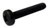 10-32 x 2 1/2 Phillips Pan Machine Screw Fully Threaded Black Zinc-Bolt Demon