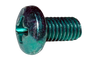 8-32 x 1/2 Phillips Pan Machine Screw Fully Threaded Zinc Green-Bolt Demon
