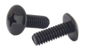 10-24 x 3/8 Phillips Full contour Truss Machine Screw Fully Threaded 18-8 SS Blk Oxide-Bolt Demon