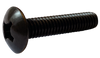 8-32 x 1/4 Phillips Full Contour Truss Machine Screw Fully Threaded Black Zinc-Bolt Demon