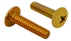 1/4-20 x 1/2 Phillips Truss Machine Screw Fully Threaded Zinc Yellow-Bolt Demon