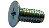 4-40 x 3/16 Phillips Flat Undercut 100º Machine Screw Fully Threaded Zinc-Bolt Demon