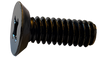 1/4-20 x 3/8 Phillips Flat Undercut Machine Screw Fully Threaded Black Zinc-Bolt Demon