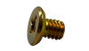6-32 x 5/16 Phillips Flat Undercut Machine Screw Fully Threaded Zinc Yellow-Bolt Demon