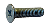 6-32 x 1/2 Phillips Flat Undercut Machine Screw Fully Threaded Zinc-Bolt Demon