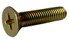 0-80x1/8 MS35191 Military Phillips Flat 82 Degree Full Thread Machine Screw Cadmium-Bolt Demon