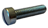 12-24 x 1/2 Slotted Fillister Head Machine Screw Fully Threaded Zinc-Bolt Demon