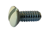 6-32 x 3/8 Slotted Oval Undercut Machine Screw Fully Threaded Zinc with Ivory Painted Head-Bolt Demon