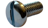 12-24 x 1/4 Slotted Pan Machine Screw Fully Threaded Zinc-Bolt Demon