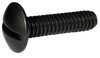 1/4-20 x 1 1/4 Slotted Truss Machine Screw Fully Threaded Black Zinc-Bolt Demon