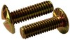 5/16-18 x 3/4 Slotted Truss Serrated Machine Screw Fully Threaded Zinc Yellow-Bolt Demon