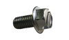 1/4-20 x 1/4 Slotted Indented Hex Washer Head Machine Screw Fully Threaded Zinc-Bolt Demon