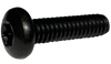 1/4-20 x 1/2 6-Lobe Pan Machine Screw Fully Threaded Black Oxide-Bolt Demon