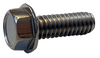 3/8-16 x 1 Unslotted Indented Hex Washer Head Machine Screw Full thread 18-8Stainless Steel-Bolt Demon