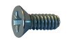 6-32 x 1/4 Pozi Drive Alternative Type 1A Recess Flat Machine Screw Fully Threaded Zinc-Bolt Demon