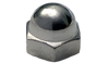 3/4-10 Two Piece Low Crown Cap Nut Nickel Plated-Bolt Demon
