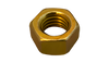 10-32 x 3/8 x 1/8 Hex Machine Screw Nut Zinc Yellow-Bolt Demon