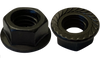 8-32 Serrated Flange Hex Lock Nuts Case Hardened HR15N 78/90 Black Oxide-Bolt Demon