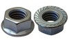 4-40 Serrated Flange Hex Lock Nuts Case Hardened HR15N 78/90 Zinc And Bake-Bolt Demon