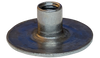 8-32 x 1/4 Weld Nut with .718 Round Base Steel Plain-Bolt Demon