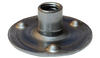 8-32 x 1/4 Weld Nut with Projections .718 Round Base Steel Plain-Bolt Demon