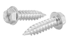 10-16 x 1/2 Combo (slot/phil) Ind Hexwasher 1/4" Across Flats F/T Self Piercing Screw Zinc-Bolt Demon