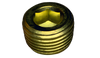 3/8 Dry Seal Socket Pipe Plug Brass-Bolt Demon
