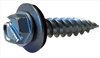 8-15 x 1/2 Slotted Indented Hex Washer With Bonded Neo Epdm Washer F/T Self Piercing Zinc-Bolt Demon