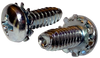 4-40 x 5/16 Phil Pan Taptite Alt Ext Tooth washer Thread Roll Screw Full Thrd Zinc & Wax-Bolt Demon