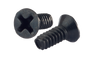 6-32 x 3/8 Phil Flat Taptite Alternative Thread Rolling Scrw Fully Thread Black Oxide & Wax-Bolt Demon