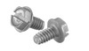 8-32 x 1/2 Slot Ind Hex Wash Taptite Alternative Full Thread 18-8 Stainless Passivate & Wax-Bolt Demon