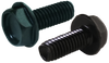 1/4-20 x 5/8 Unslot IndHexWash Taptite Alternative Thread Roll Screw Full Thrd Black Oxide & Wax-Bolt Demon