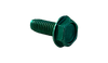 10-32 x 1/2 Ind Hex Washer Taptite Alternative Thread Roll Screw Fully Thrd Zinc Green Bake & Wax-Bolt Demon
