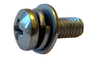 6-32 x 1/4 Phillips Pan Split Lock & Narrow Flat Washer Sems Fully Threaded Zinc-Bolt Demon