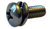 4-40 x 3/16 Phillips Pan Split Lock Washer Sems Fully Threaded 18-8 Stainless Steel-Bolt Demon