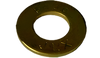 9/16 SAE Through Hardened Washer Zinc Yellow-Bolt Demon