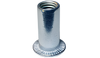 M4 x 0.7 x 2.00 Metric Flat Head Rivet Nut Aluminum Cleaned and Polished Non-Ribbed-Bolt Demon