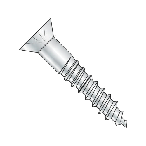 7-16 x 1 Phillips Flat Full Body 2/3 Thread Wood Screw Zinc-Bolt Demon