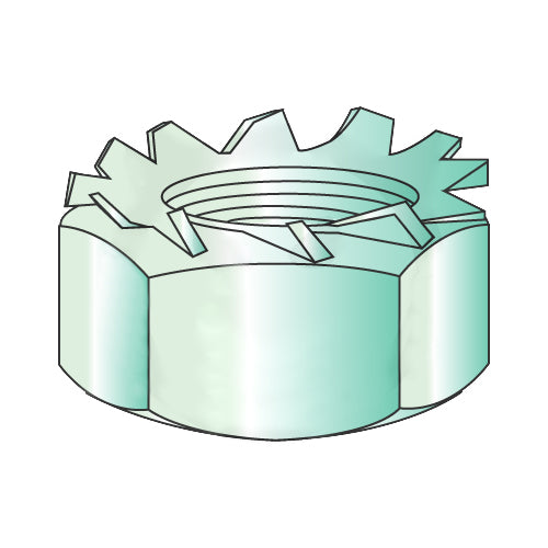 10-32 K Lock Nut Zinc Green and Bake-Bolt Demon
