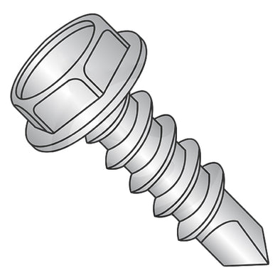 8-18 x 1 Unslot Indent HWH Self Drill Scr Full Thread Zinc 1000 hours Salt Spray-Bolt Demon