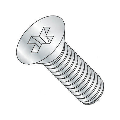 M2.5-0.45 x 25 DIN 965 Metric Phillips Flat Machine Screw Full Thread Zinc-Bolt Demon