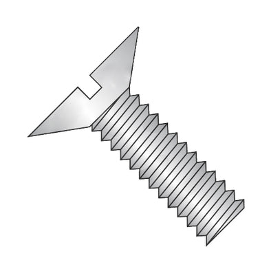 6-32 x 7/16 Slotted Flat 100º Machine Screw Fully Threaded 18-8 Stainless Steel-Bolt Demon