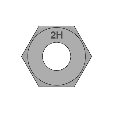 3/4-10 Heavy Hex Structural Nuts A194 2H Plain North American Made-Bolt Demon